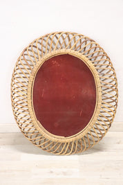 Vintage_Bamboo_Oval_Wall_Mirror_1960s