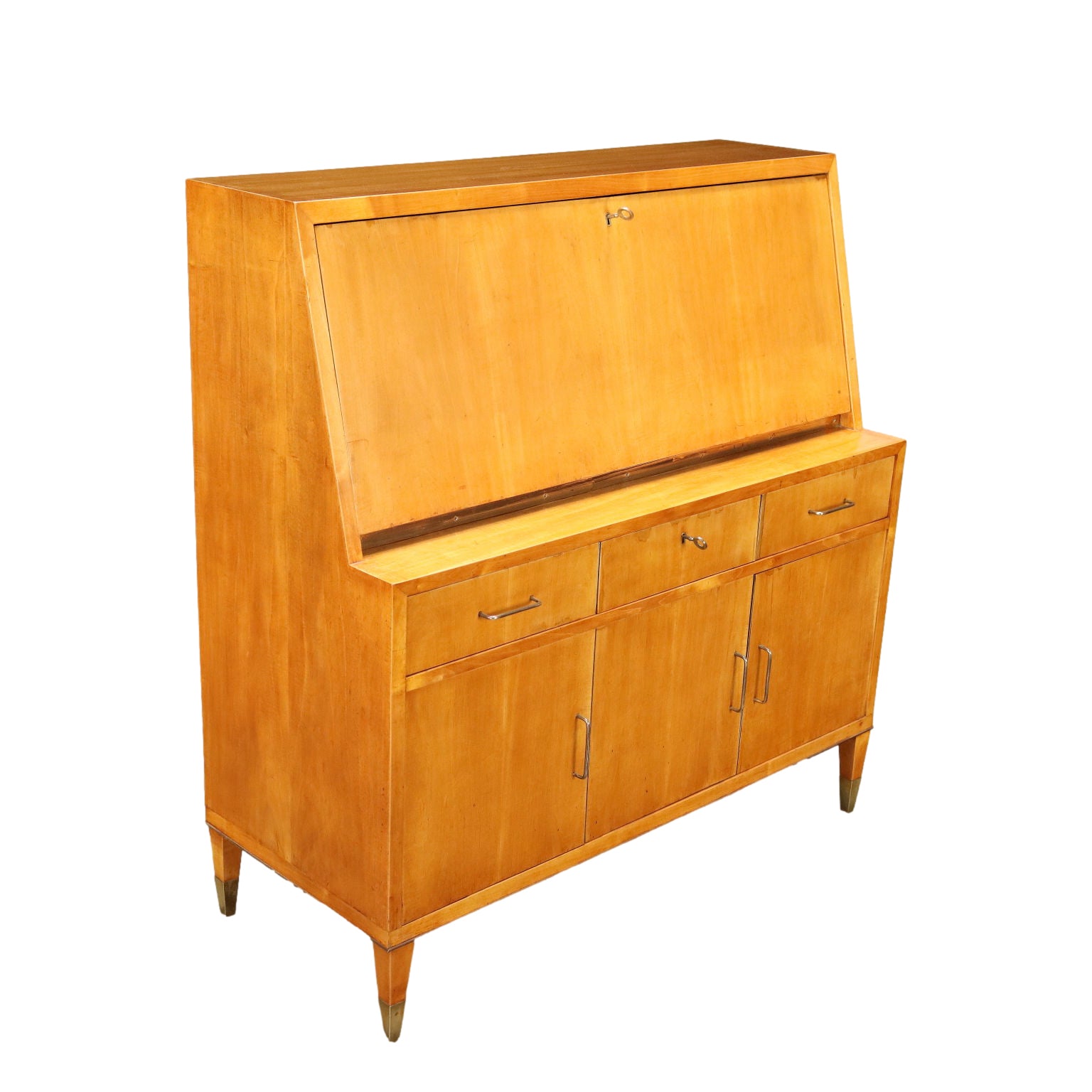 Vintage_Flap_Cabinet_Maple_Veneer_Design_Brass_Italy_1950s
