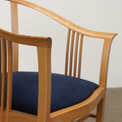 Vintage_Giorgetti_Armchair_Velvet_Beech_Italy_1980s