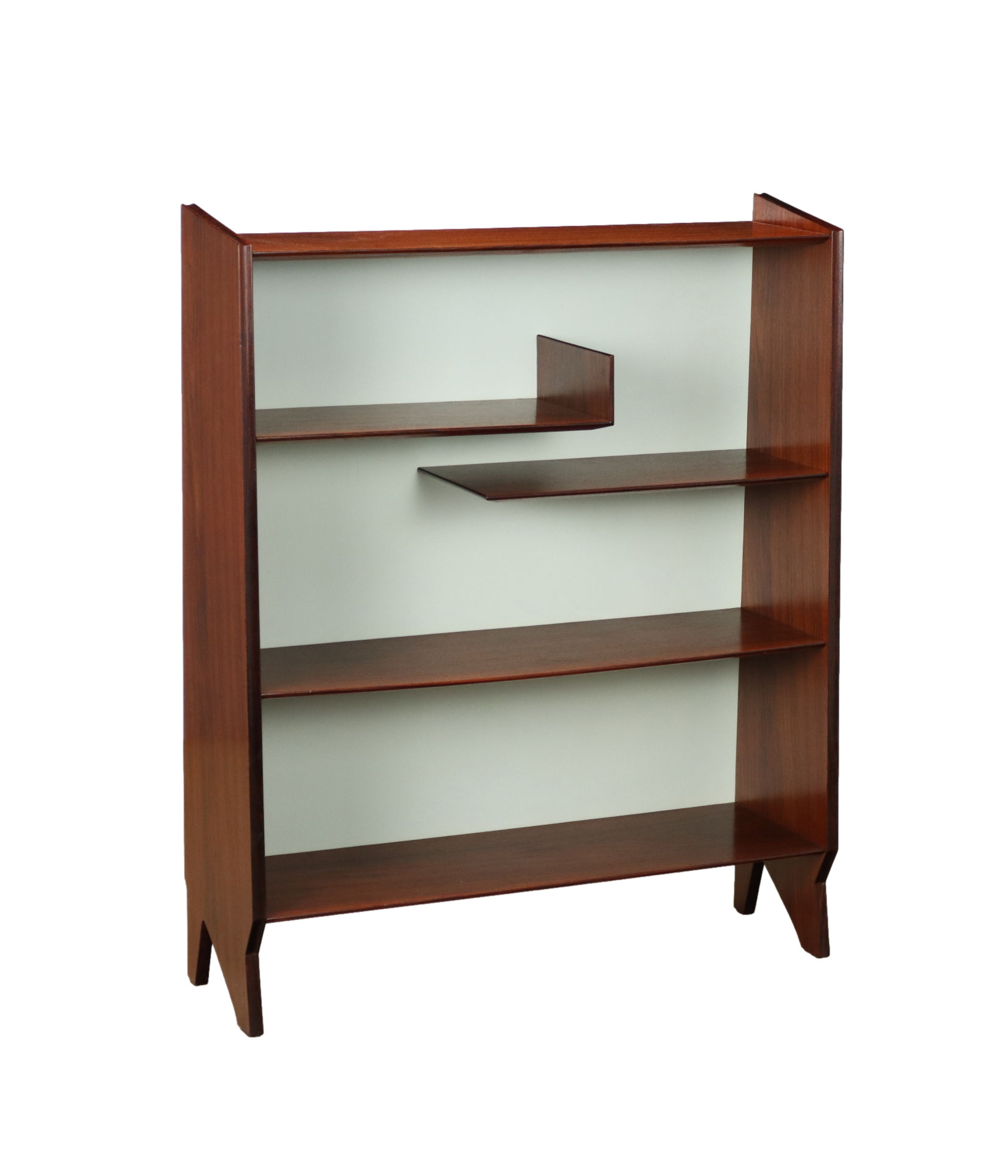 Vintage_Small_Bookcase_Exotic_Wood_Veneer_Design_Italy_1950s