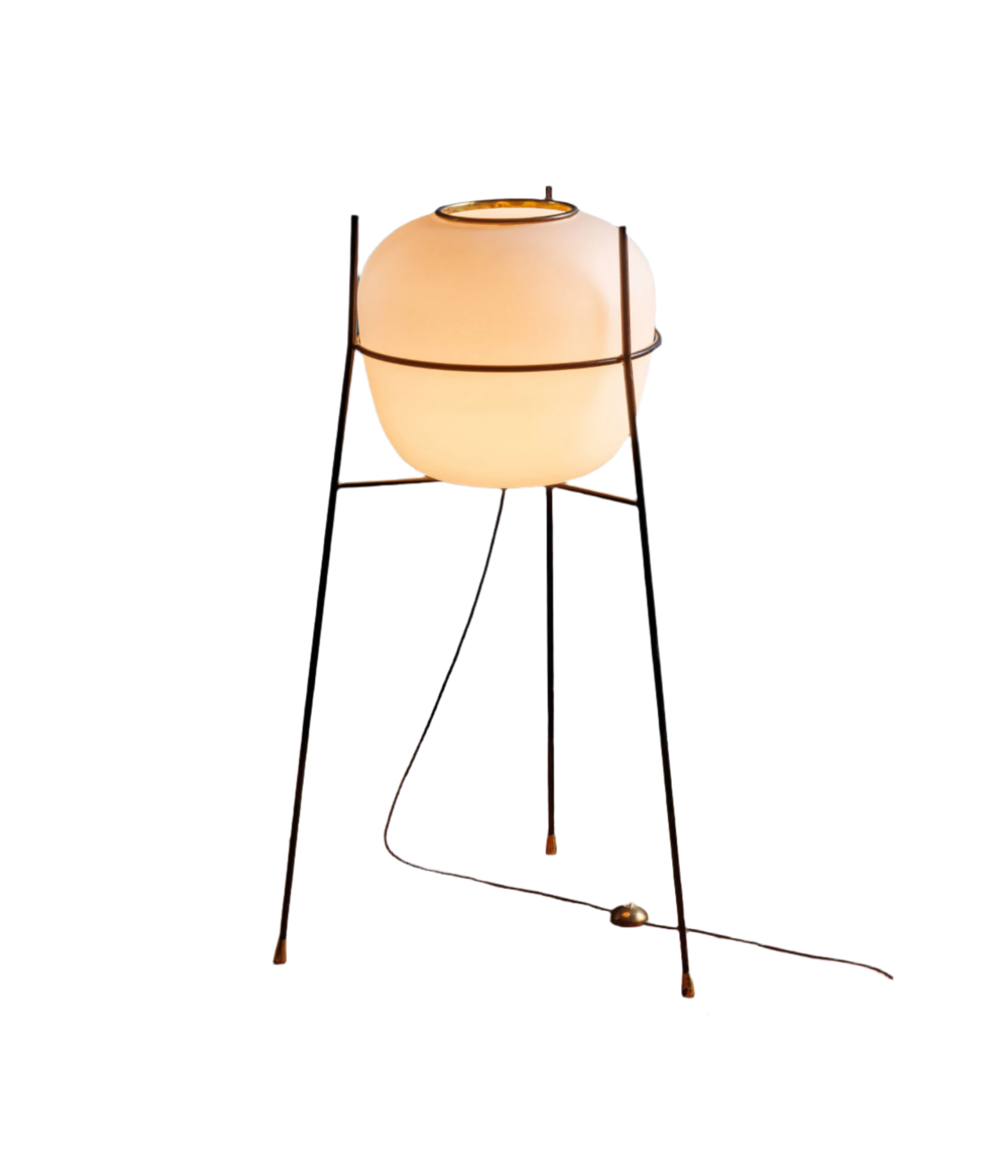 Vintage_Stilnovo_Lamp_Brass_Glass_Italy_1960s