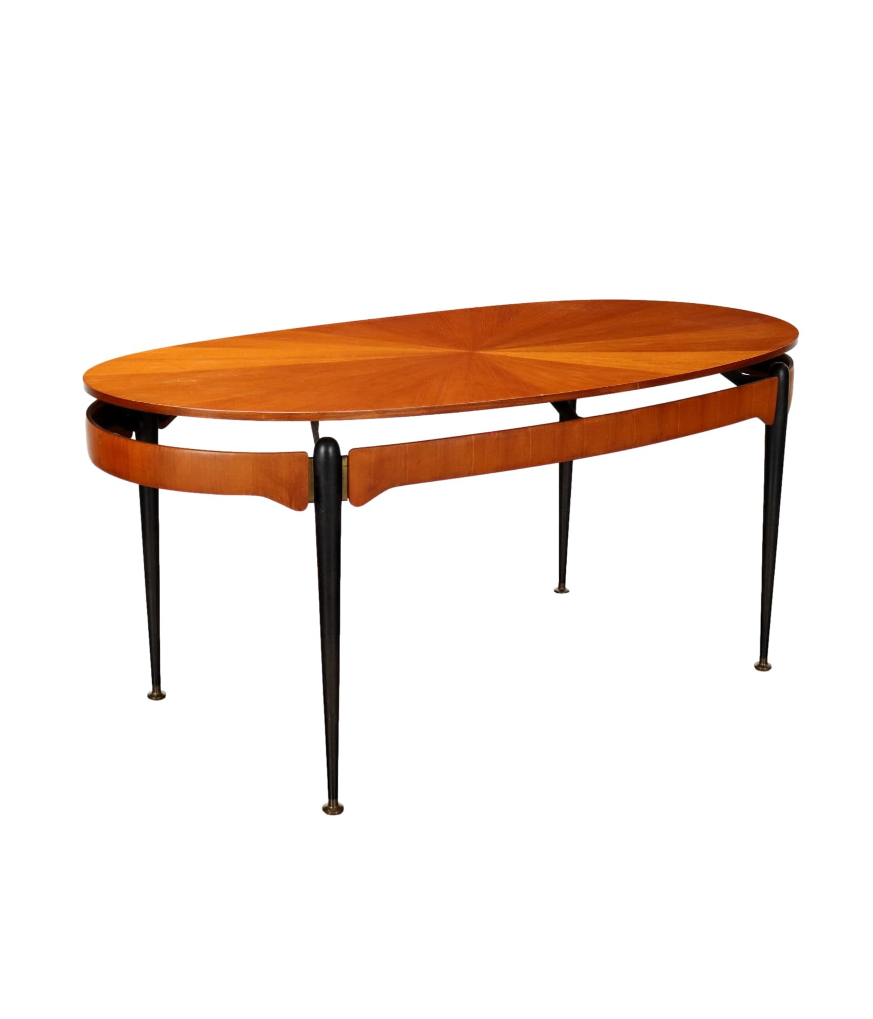 Vintage_Table_Design_Silvio_Cavatorta_Mahogany_Metal_1950s