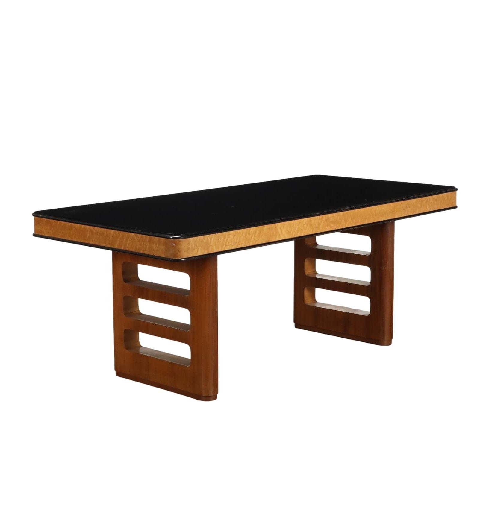 Vintage_Table_Palazzi_dell_Arte_Cant_Walnut_Glass_Italy_1940s