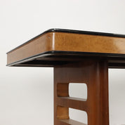 Vintage_Table_Palazzi_dell_Arte_Cant_Walnut_Glass_Italy_1940s