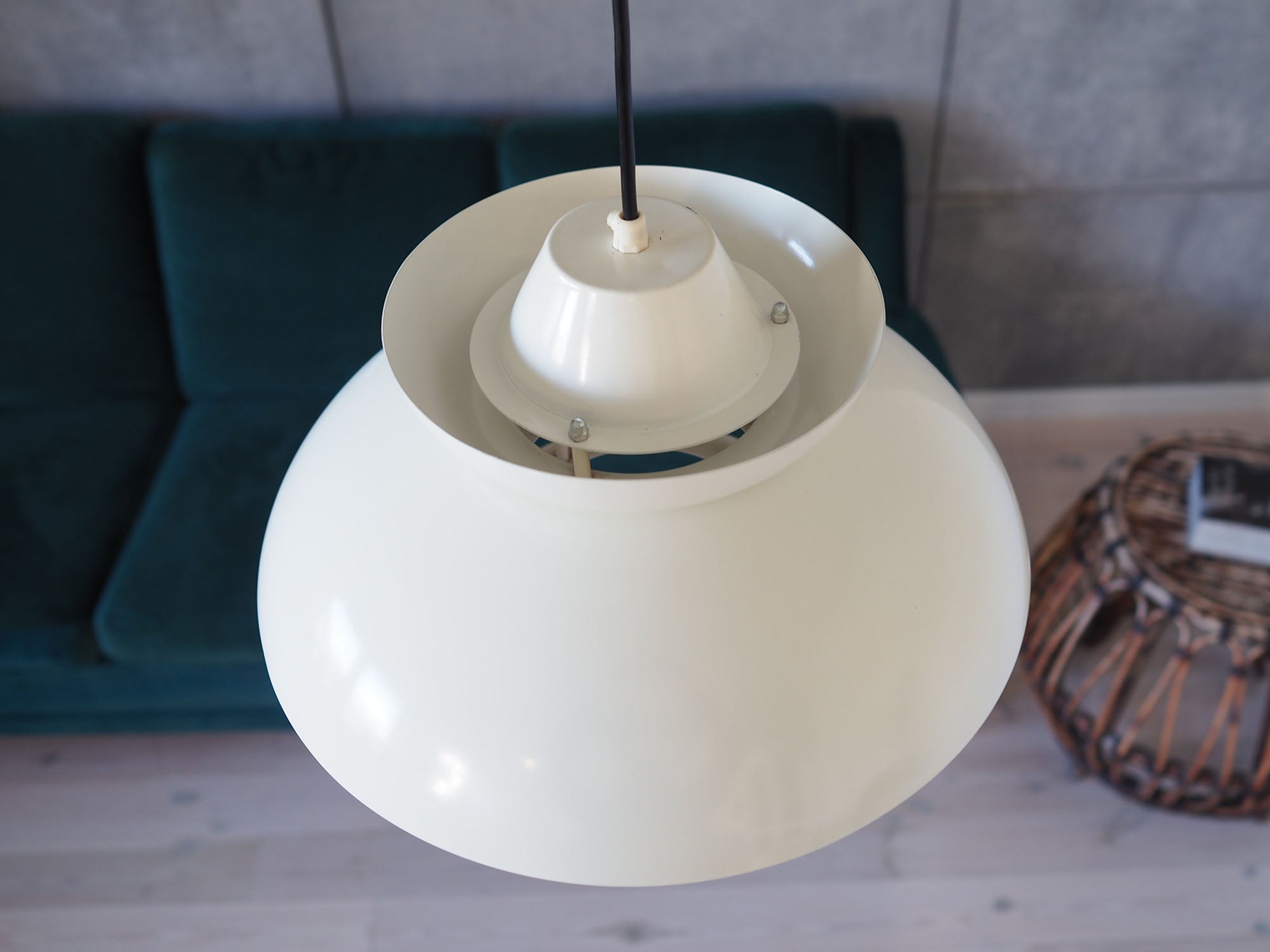 White_Danish_Pendant_Lamp_1970s