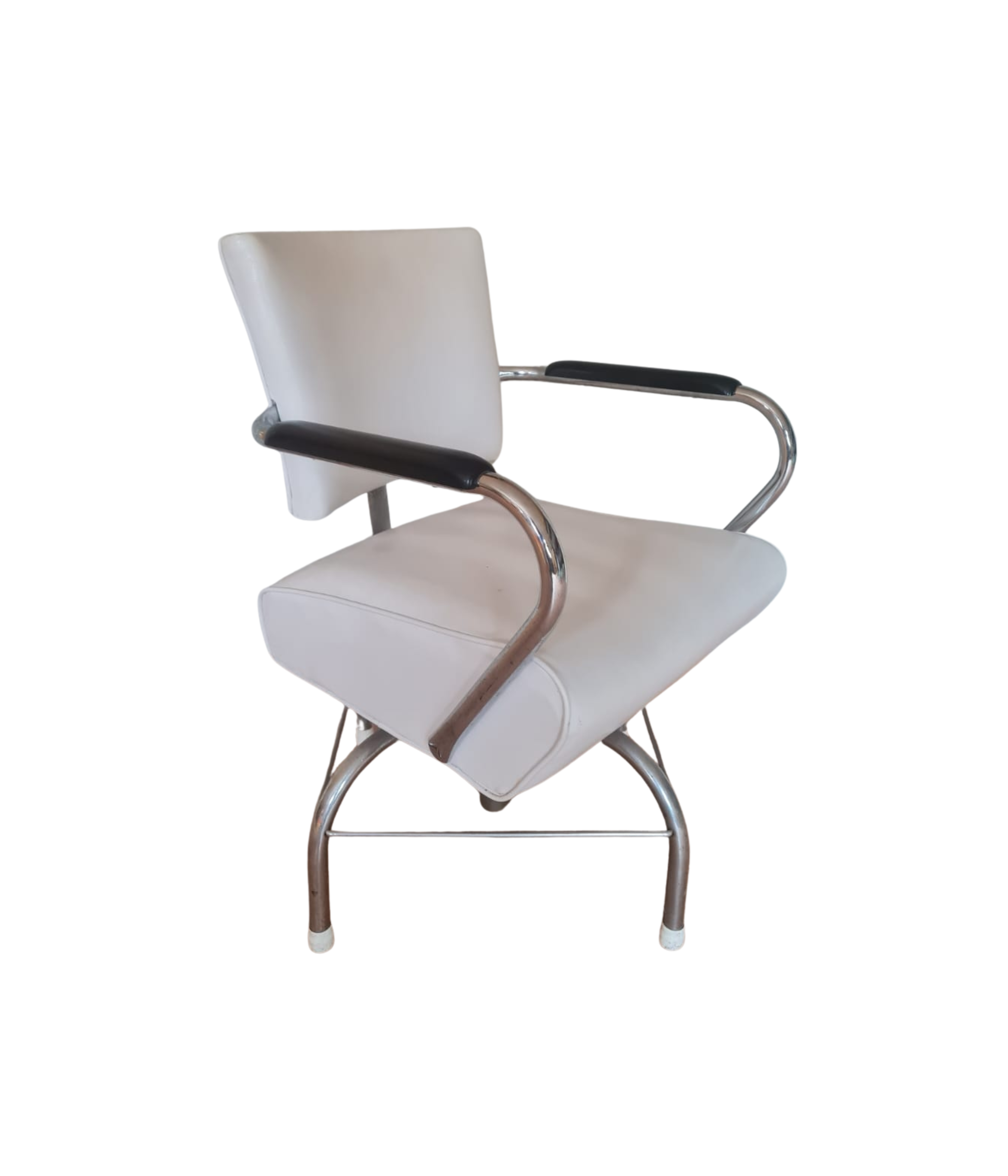 White_Vinyl_Salon_Chair_1960s
