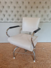 White_Vinyl_Salon_Chair,_1960s