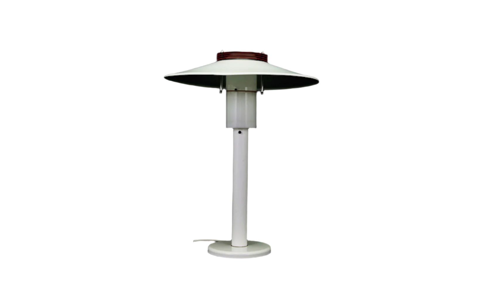 White_bedside_lamp_Danish_design_1960s_production_Denmark