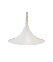 White_pendant_lamp_Danish_design_1960s_production_Denmark