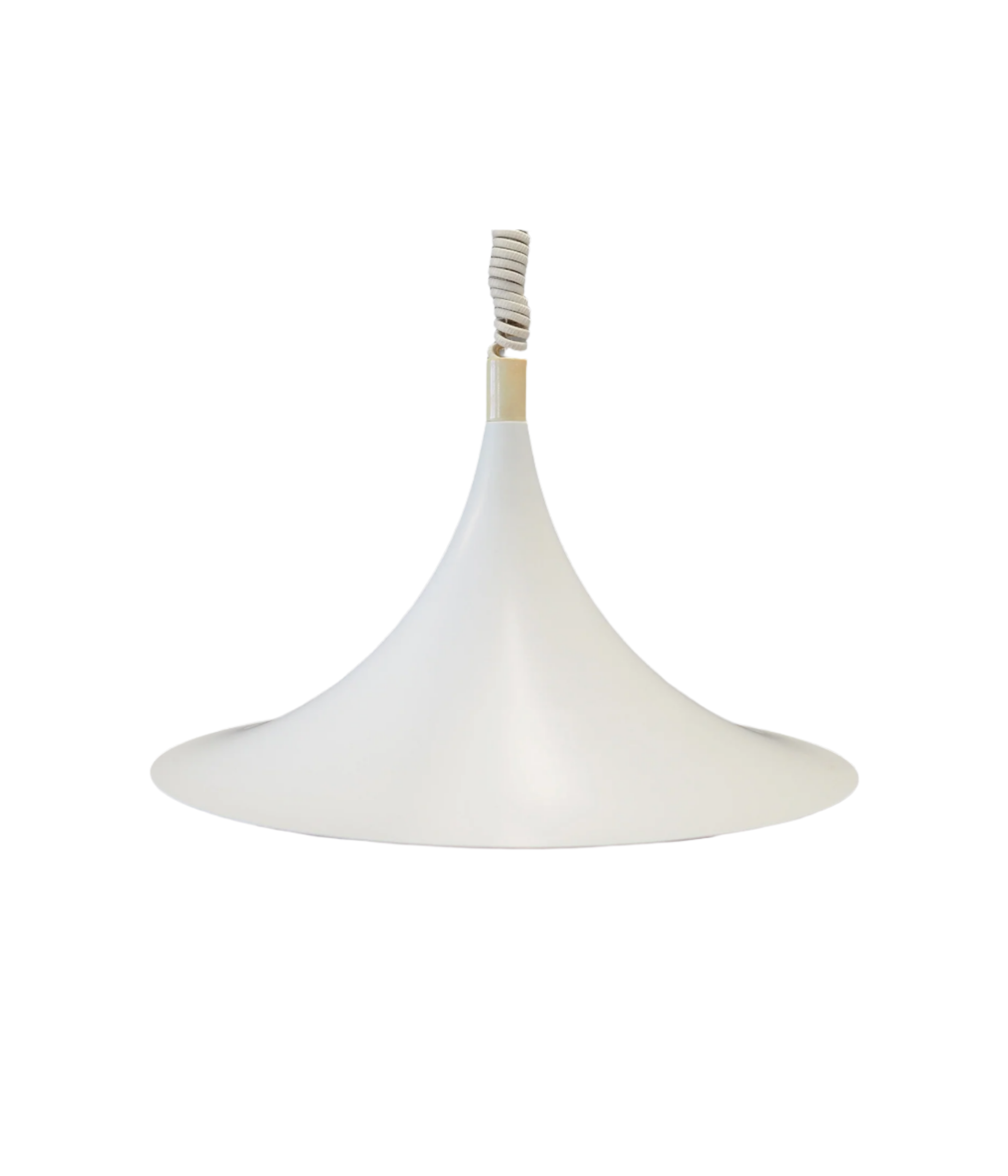 White_pendant_lamp_Danish_design_1960s_production_Denmark