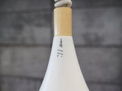 White_pendant_lamp_Danish_design_1960s_production_Denmark
