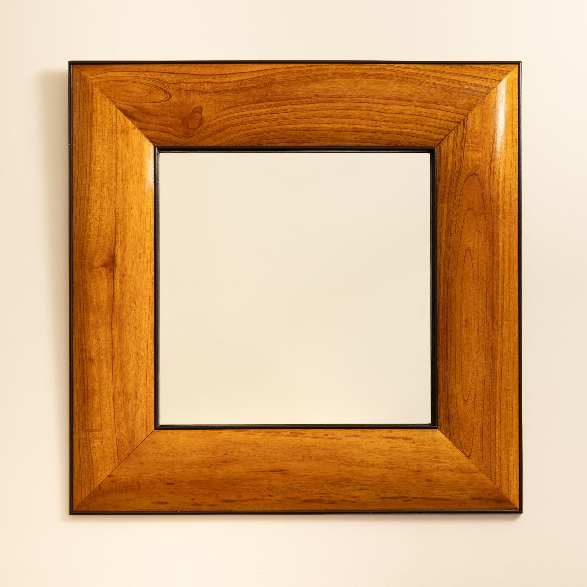 Wooden_italian_mirror_-_Italy_1950s