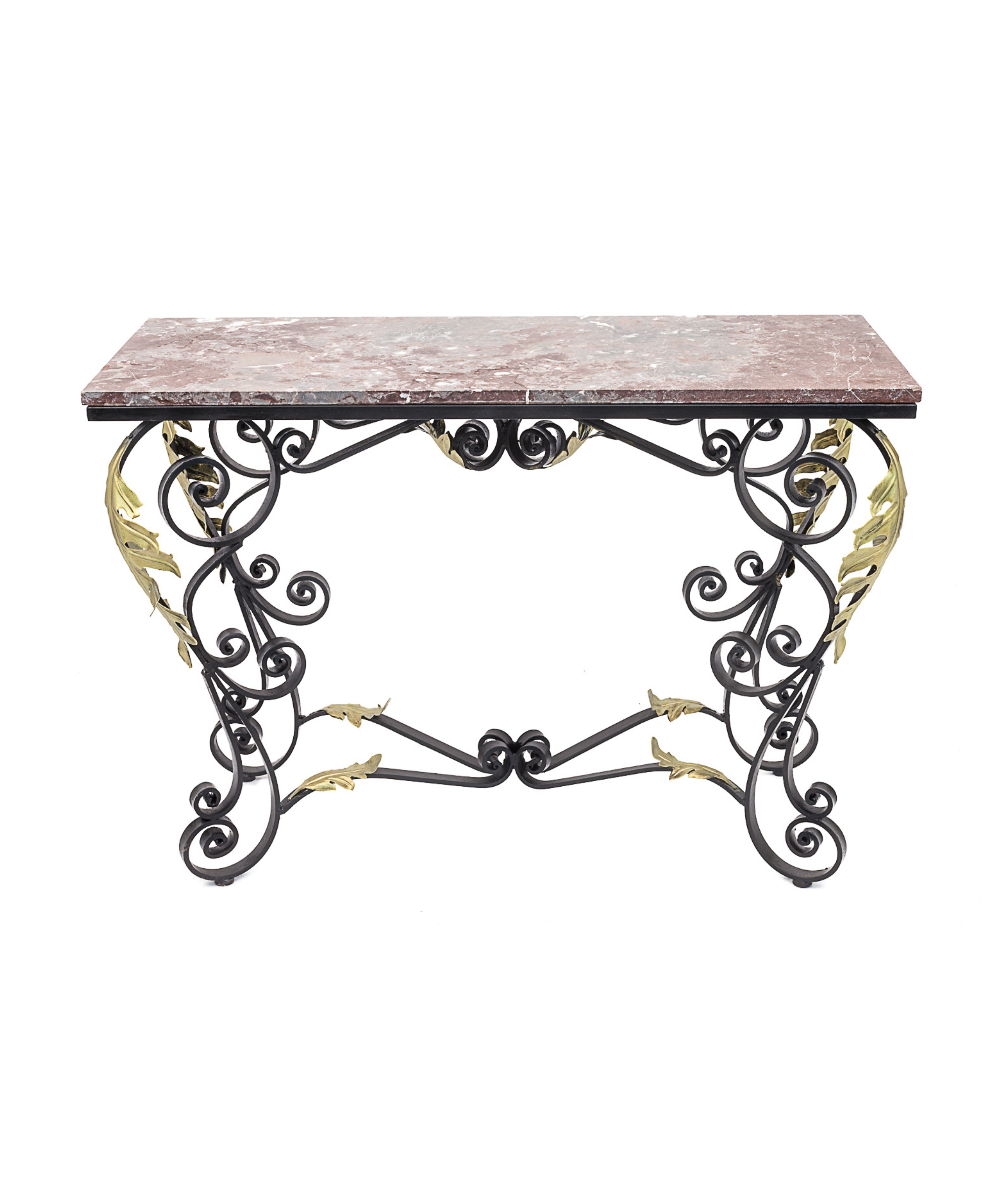 Wrought_iron_console_or_center_table_in_the_style_of_Raymond_Subes