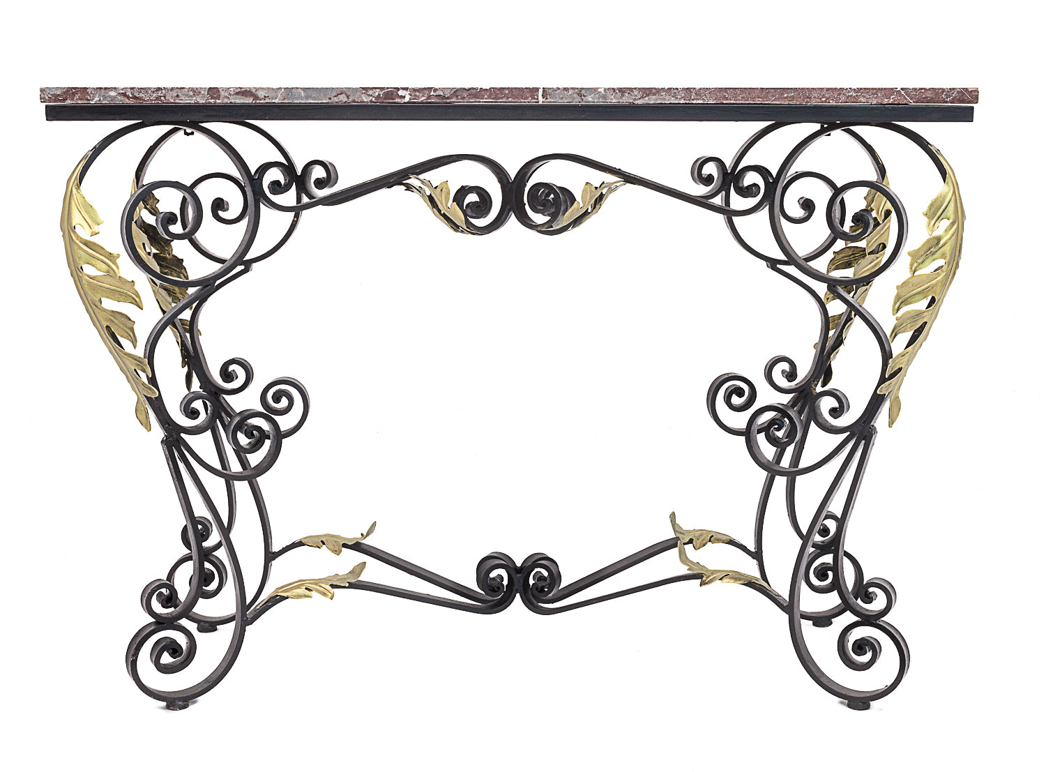 Wrought_iron_console_or_center_table_in_the_style_of_Raymond_Subes