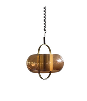 1970s_Smoked_Glass_and_Brass_Pendant_Lamp_by_Temde_Leuchten,_German_Space_Age_Design