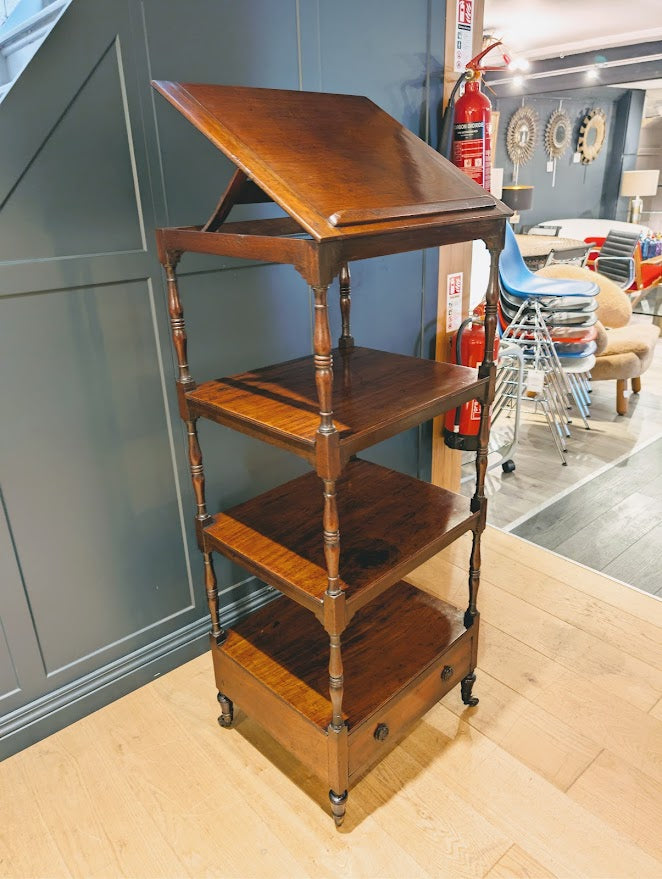 George_III_Mahogany_Whatnot_with_Adjustable_Reading_Stand_by_Maddox_&_Co.