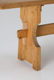 Set_of_2_Brutalist_Solid_Pine_Benches,_Europe,_1960s–1970s