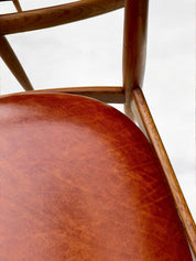 A_Set_of_4_Round_Back_Elm_Wood_Armchairs_by_Illum_Wikkelso_1960's_Denmark
