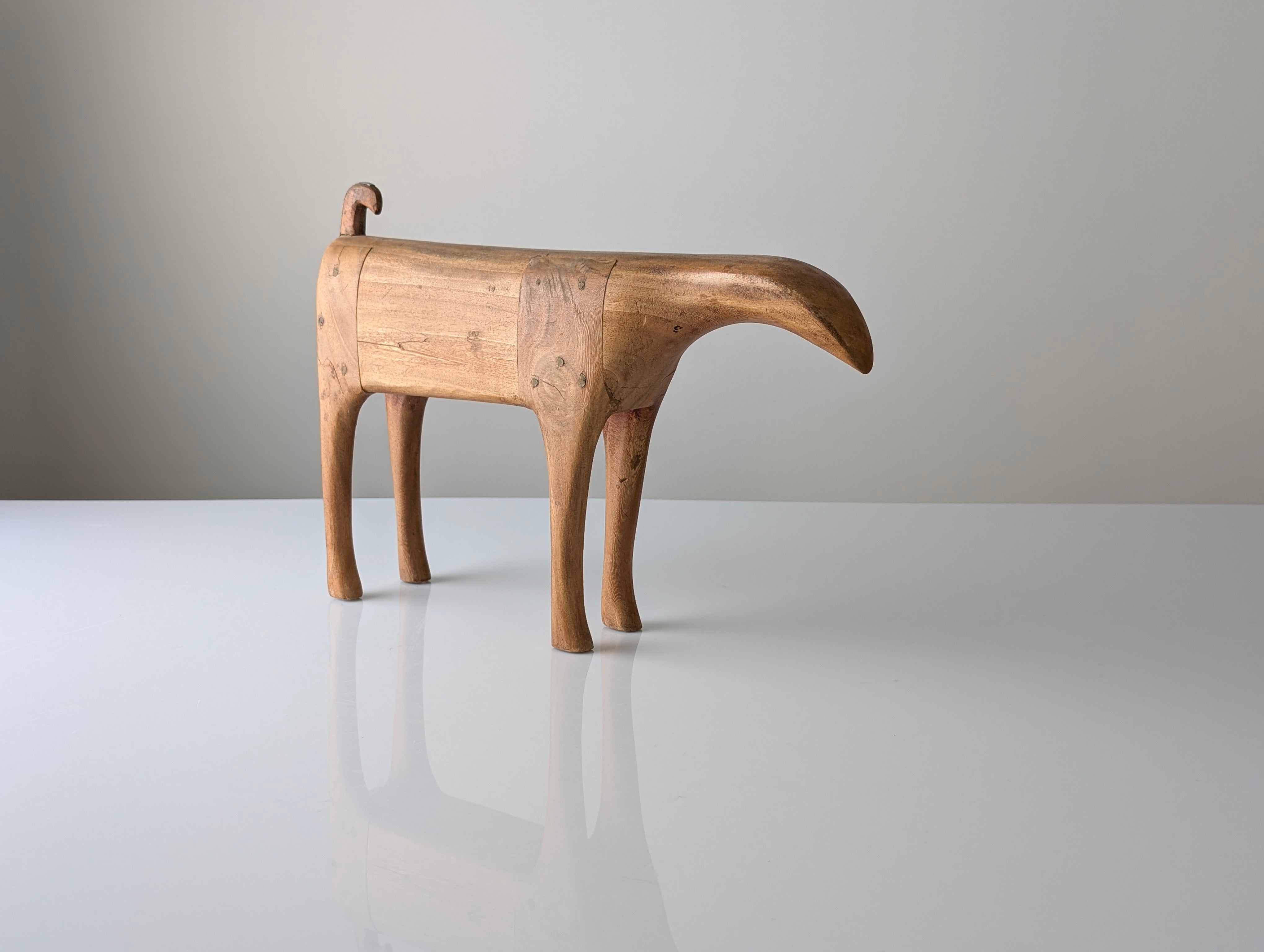 Mid-Century_Scandinavian_Solid_Wood_Animal_Sculpture,_1960s