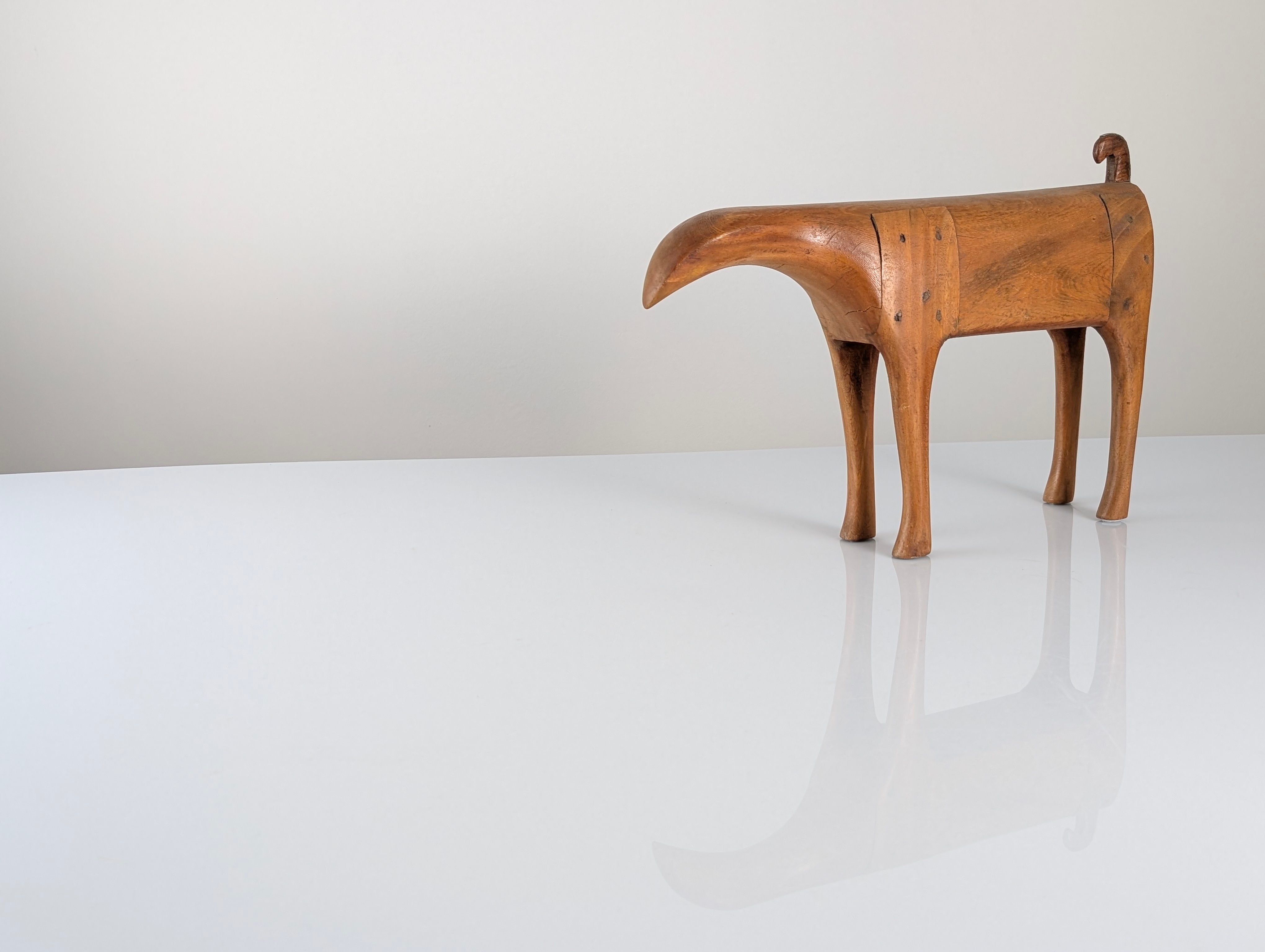 Mid-Century_Scandinavian_Solid_Wood_Animal_Sculpture,_1960s