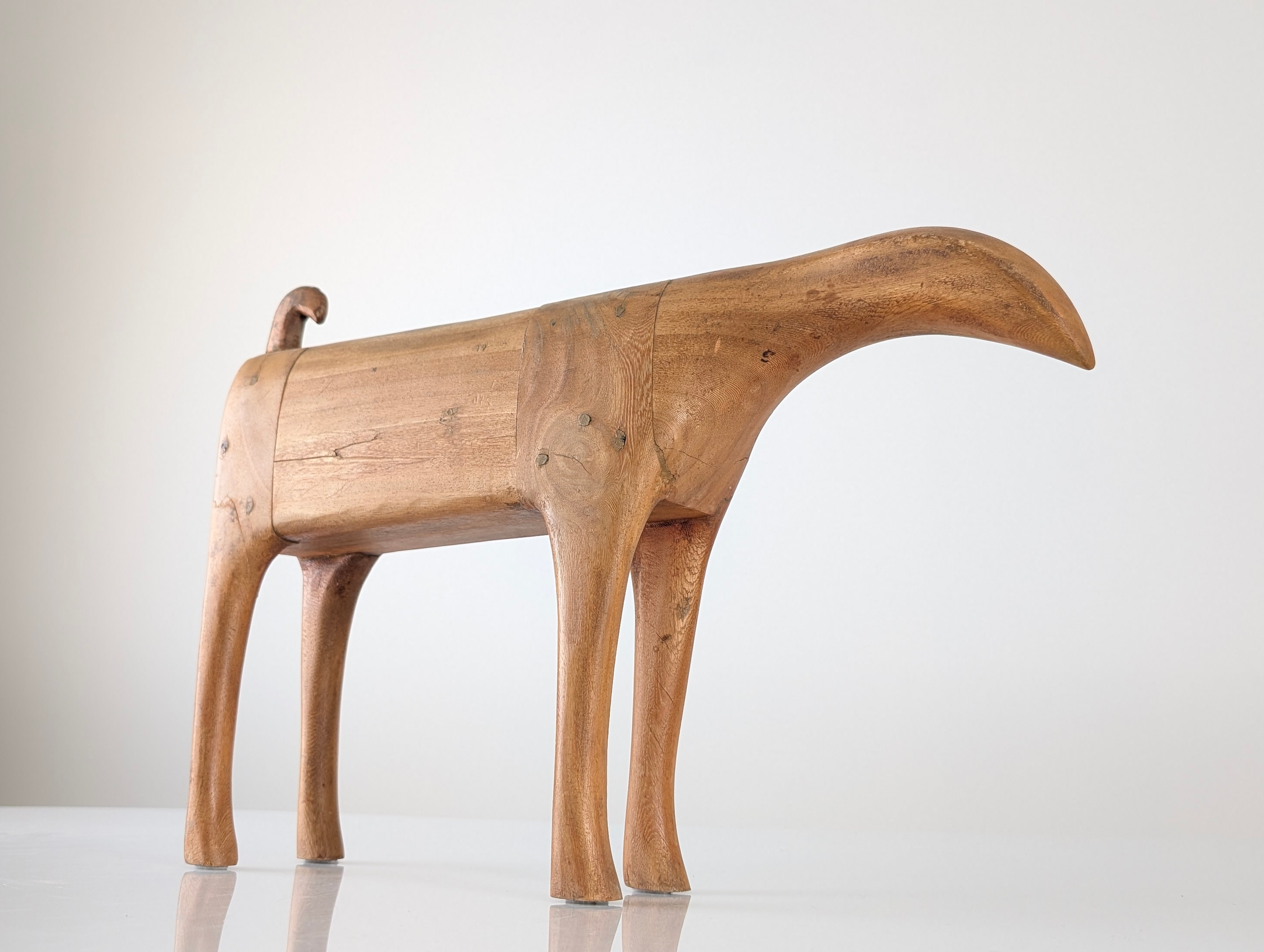 Mid-Century_Scandinavian_Solid_Wood_Animal_Sculpture,_1960s