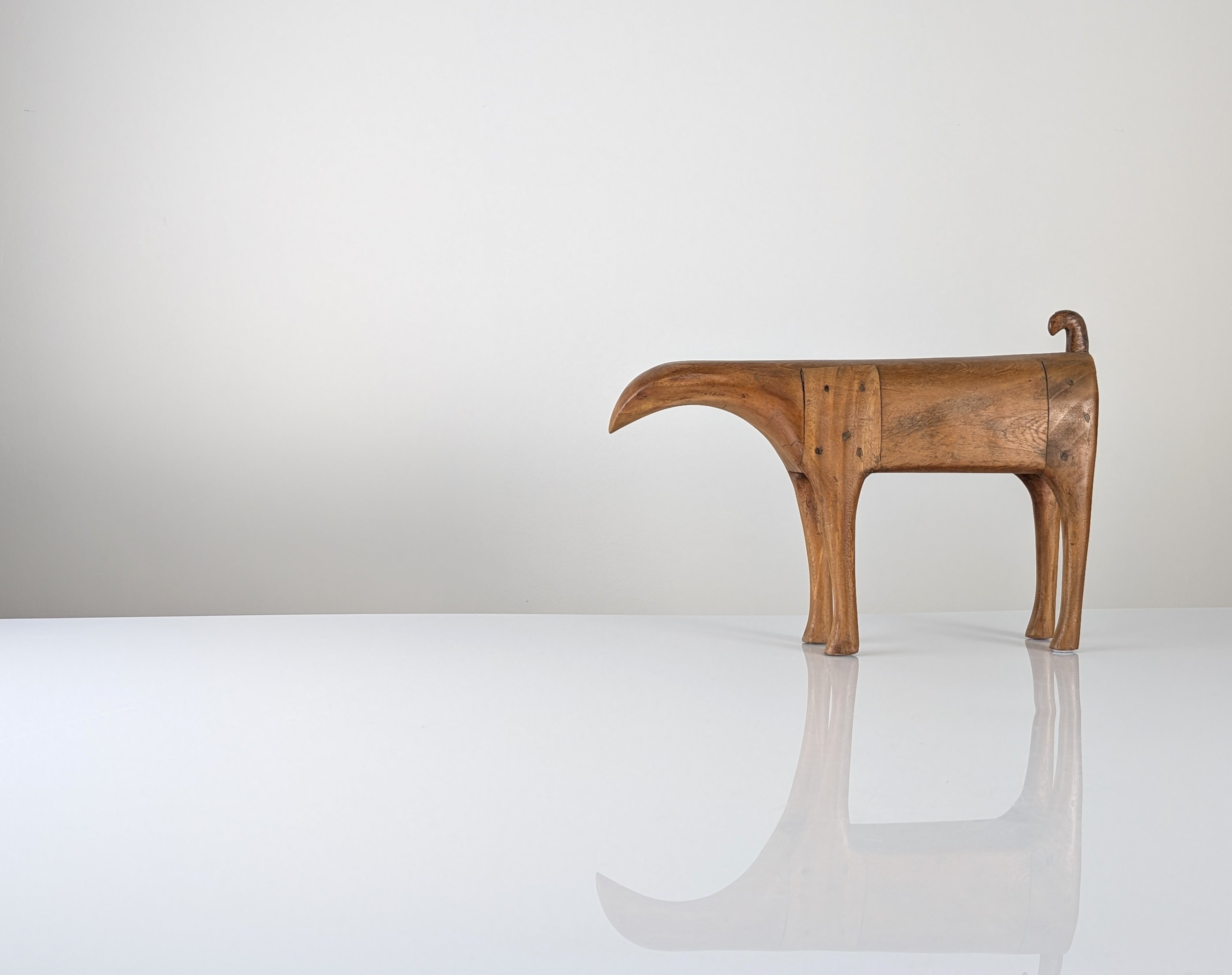 Mid-Century_Scandinavian_Solid_Wood_Animal_Sculpture,_1960s