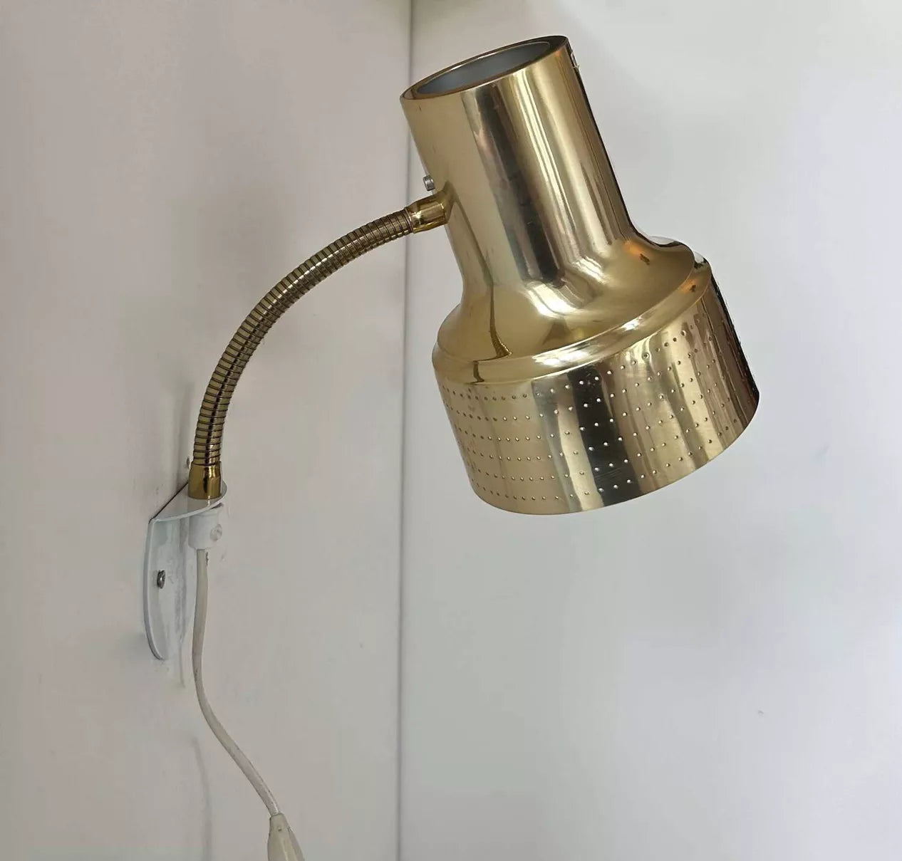 Adjustable_Brass_Wall_Sconce_by_Carl_Thore,_Perforated_Shade,_Sweden_1960s