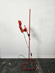 Adjustable_Red_Metal_Floor_Lamp,_1980s