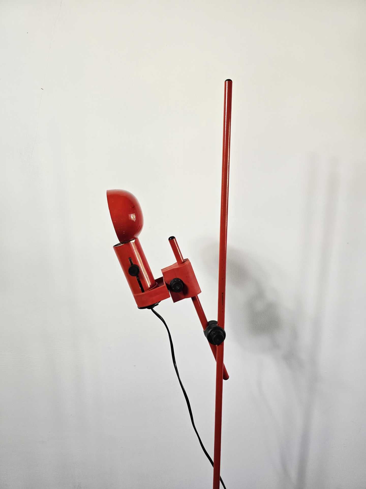 Adjustable_Red_Metal_Floor_Lamp,_1980s
