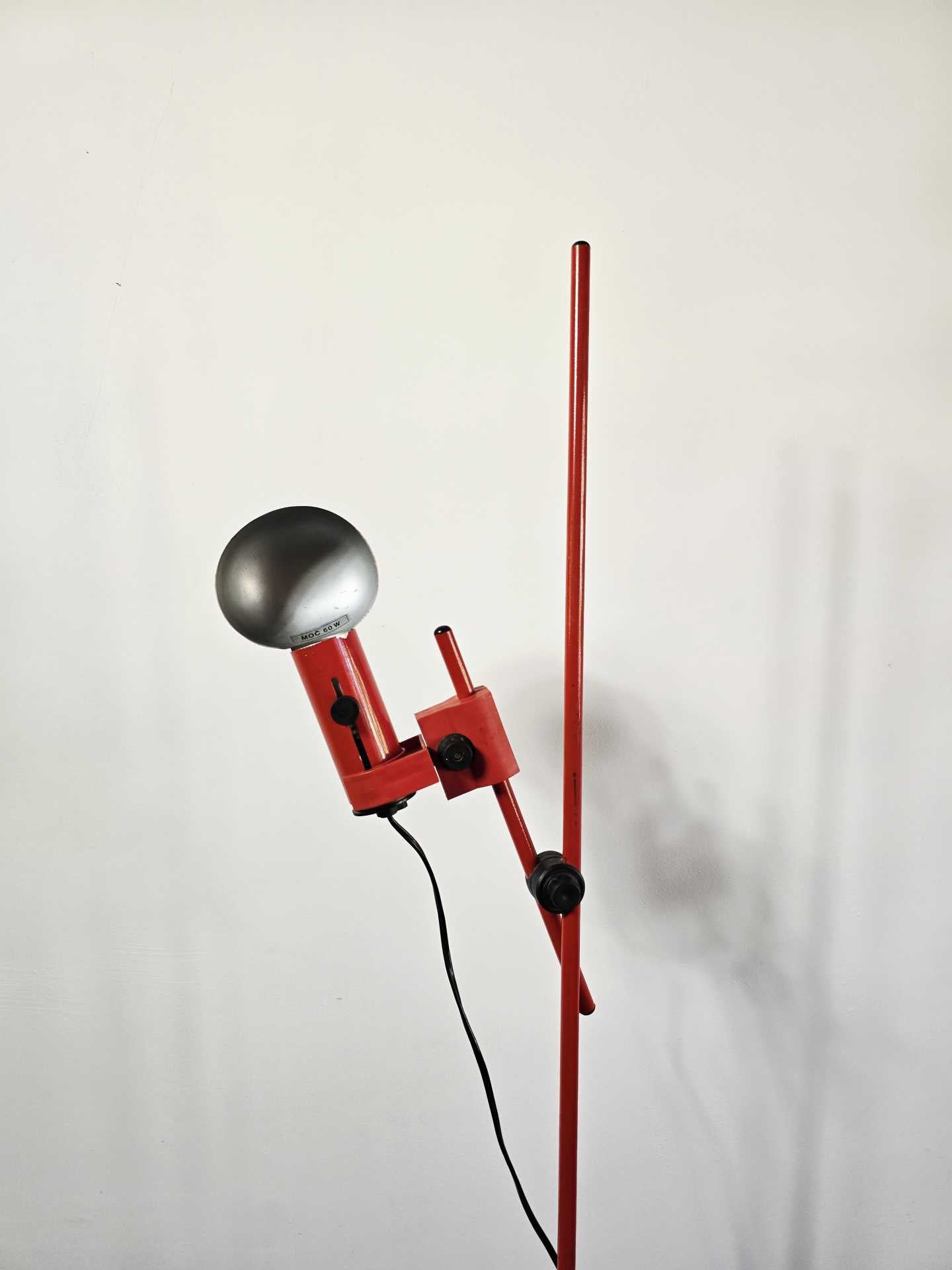 Adjustable_Red_Metal_Floor_Lamp,_1980s