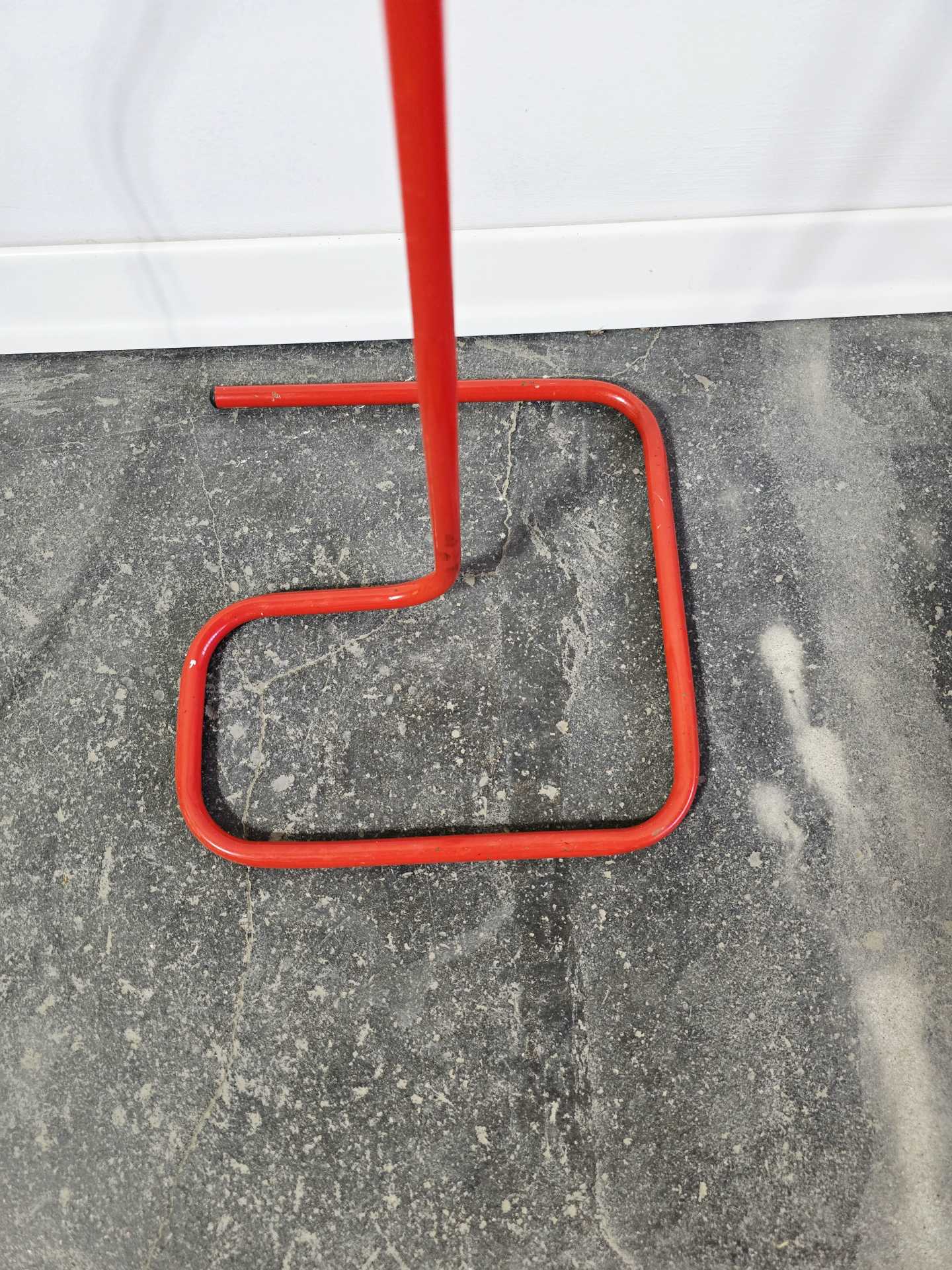 Adjustable_Red_Metal_Floor_Lamp,_1980s