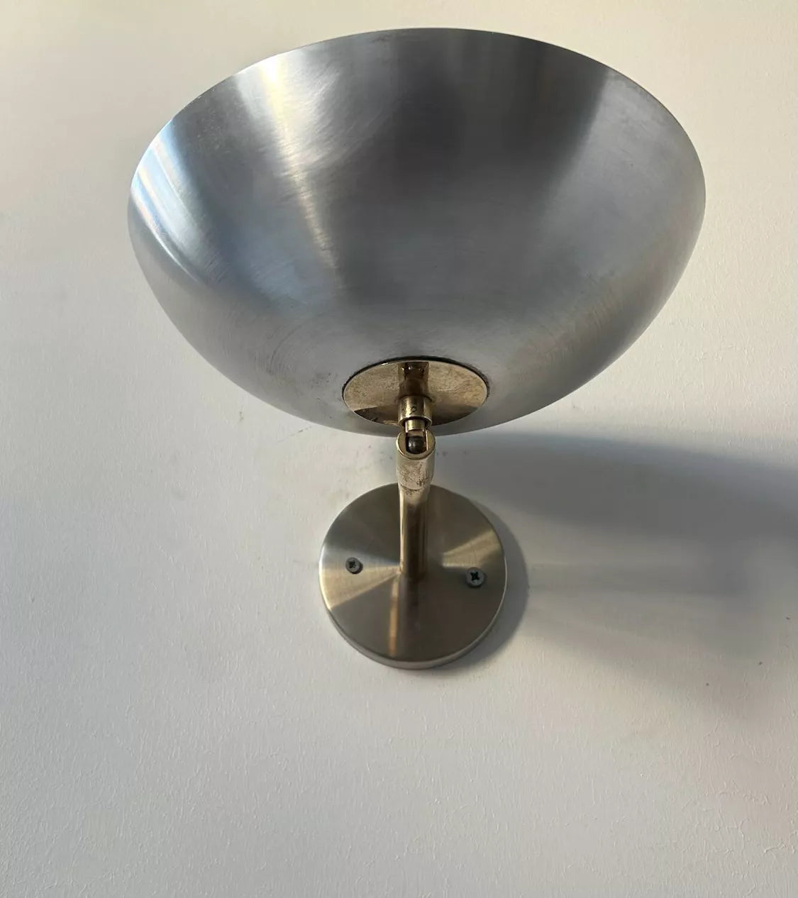 Adjustable_Wall_Lamp_in_Brushed_Metal_and_Brass,_Mid_Century_Modern,_France_1970s