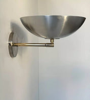 Adjustable_Wall_Lamp_in_Brushed_Metal_and_Brass,_Mid_Century_Modern,_France_1970s
