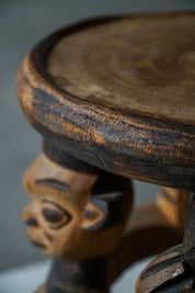 African_Hardwood_Stool_/_Tribal_Art_Piece
