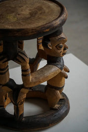 African_Hardwood_Stool_/_Tribal_Art_Piece
