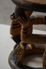 African_Hardwood_Stool_/_Tribal_Art_Piece