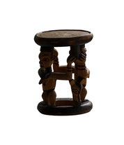 African_Hardwood_Stool_/_Tribal_Art_Piece