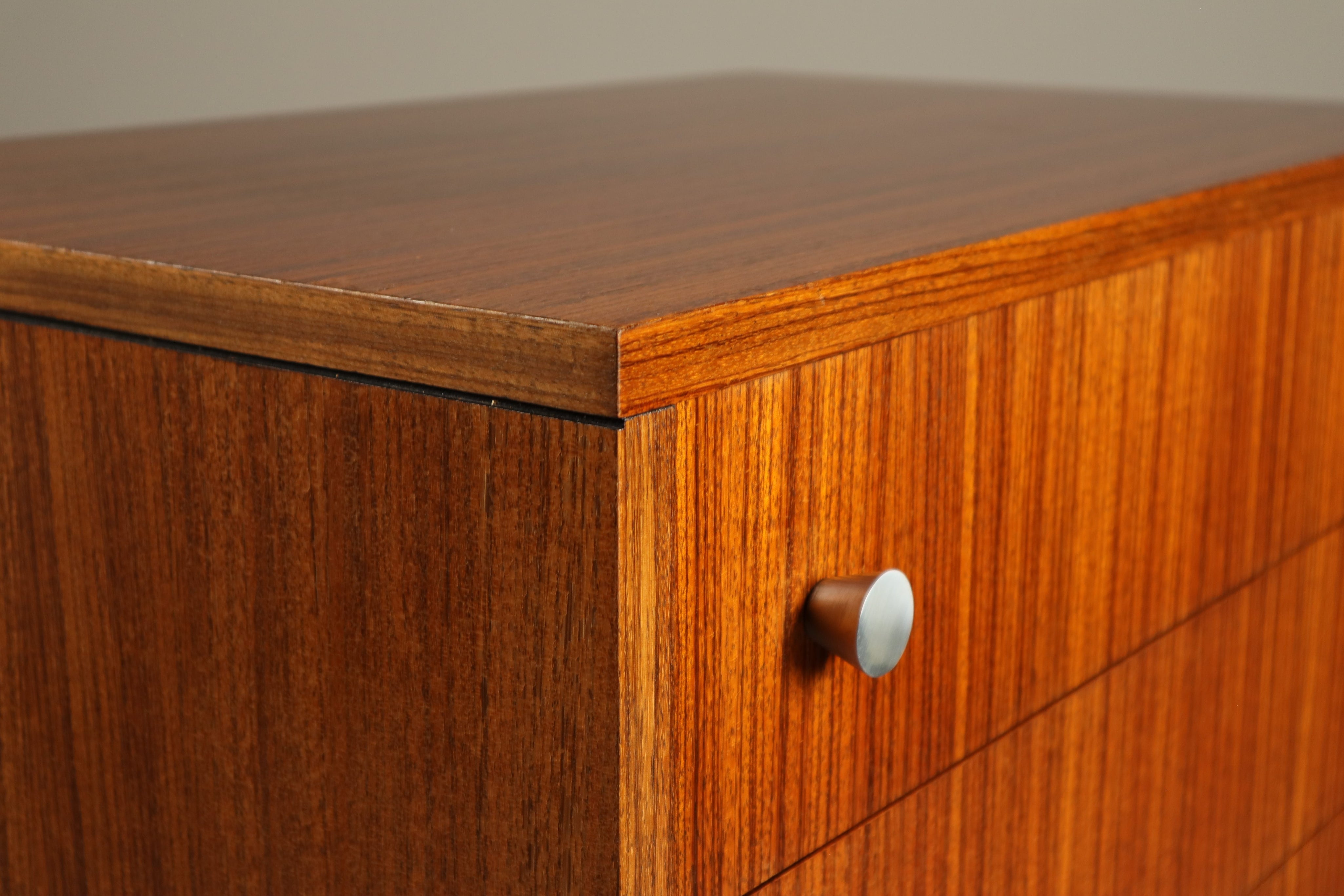 Alfred_Hendrickx_for_Belform_–_Zebrano_chest_of_drawers,_1960s
