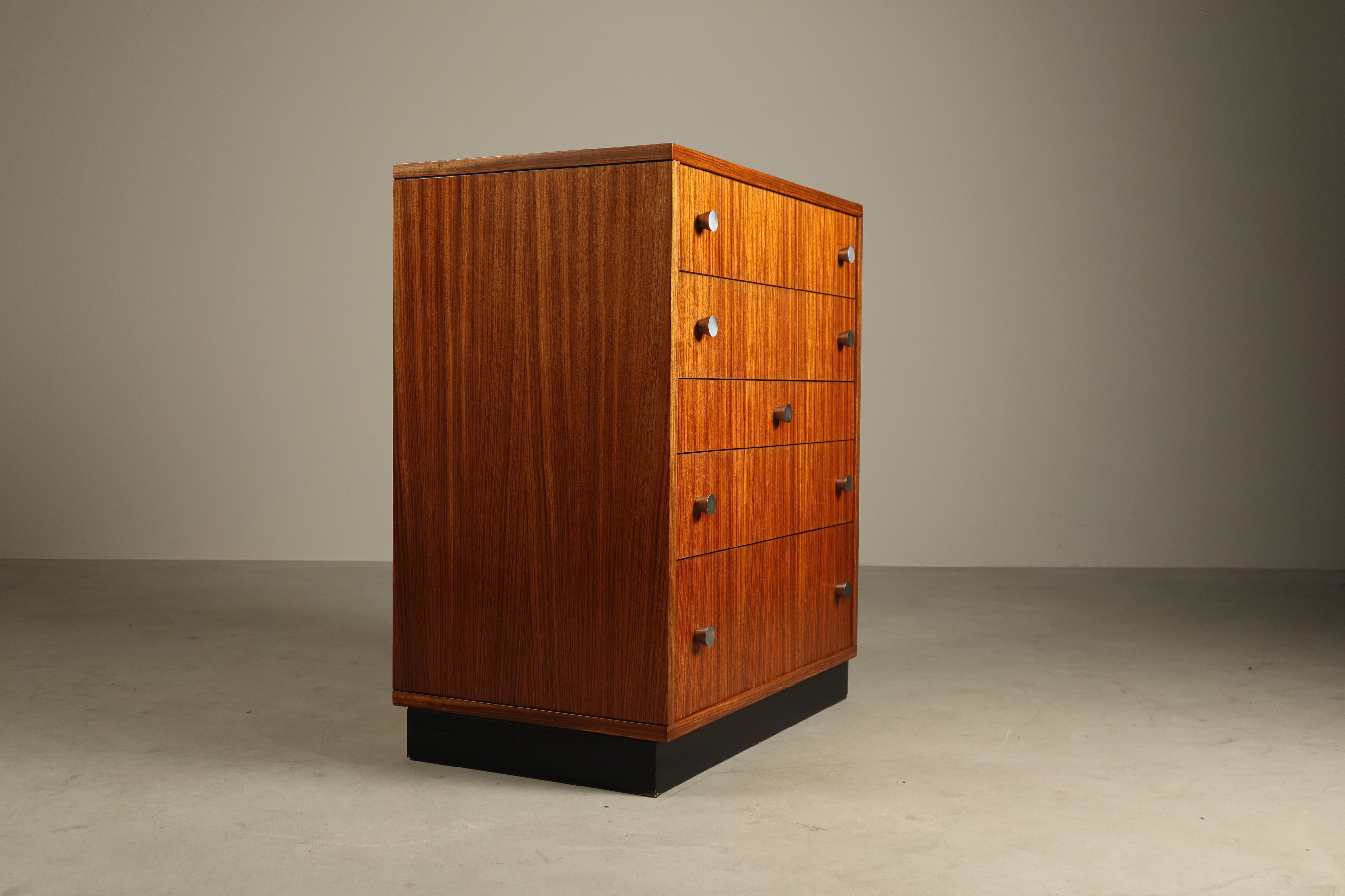 Alfred_Hendrickx_for_Belform_–_Zebrano_chest_of_drawers,_1960s
