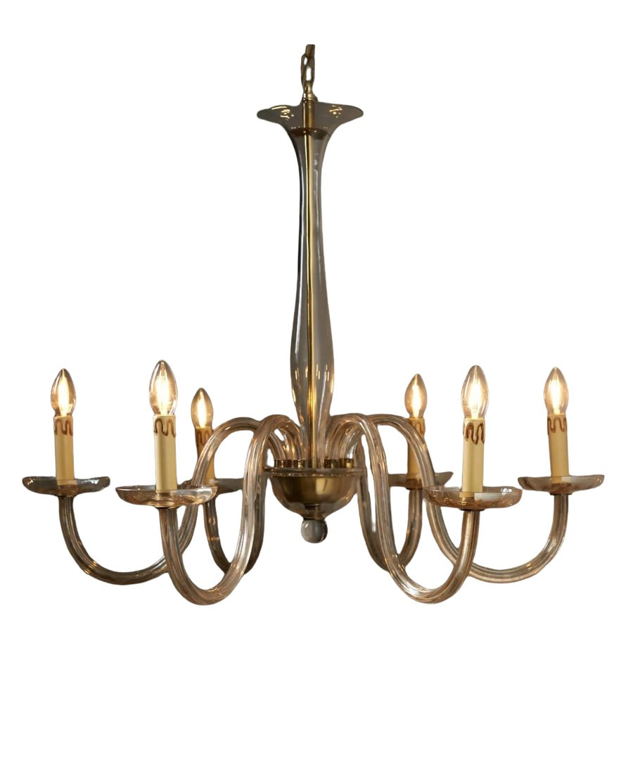Amber_Glass_Chandelier,_Handblown_Glass,_1950s,_Italy