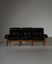 1960s_“Amiral”_Black_Leather_Sofa_by_Eric_Merthen_for_Ire_Möbel,_Sweden