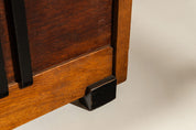 Dutch_Amsterdam_School_Oak_Lounge_Chair_with_Velvet_Upholstery