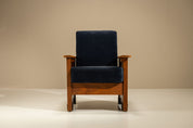 Dutch_Amsterdam_School_Oak_Lounge_Chair_with_Velvet_Upholstery