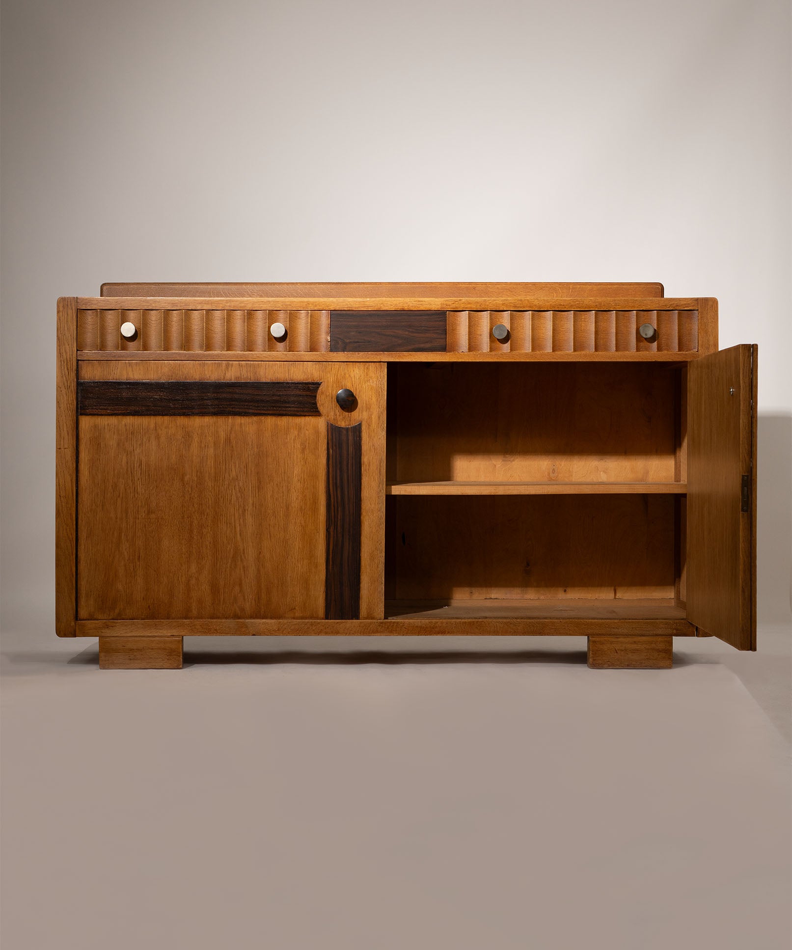 Amsterdam_School_Oak_Sideboard_with_Coromandel_Inlays,_1920-1930