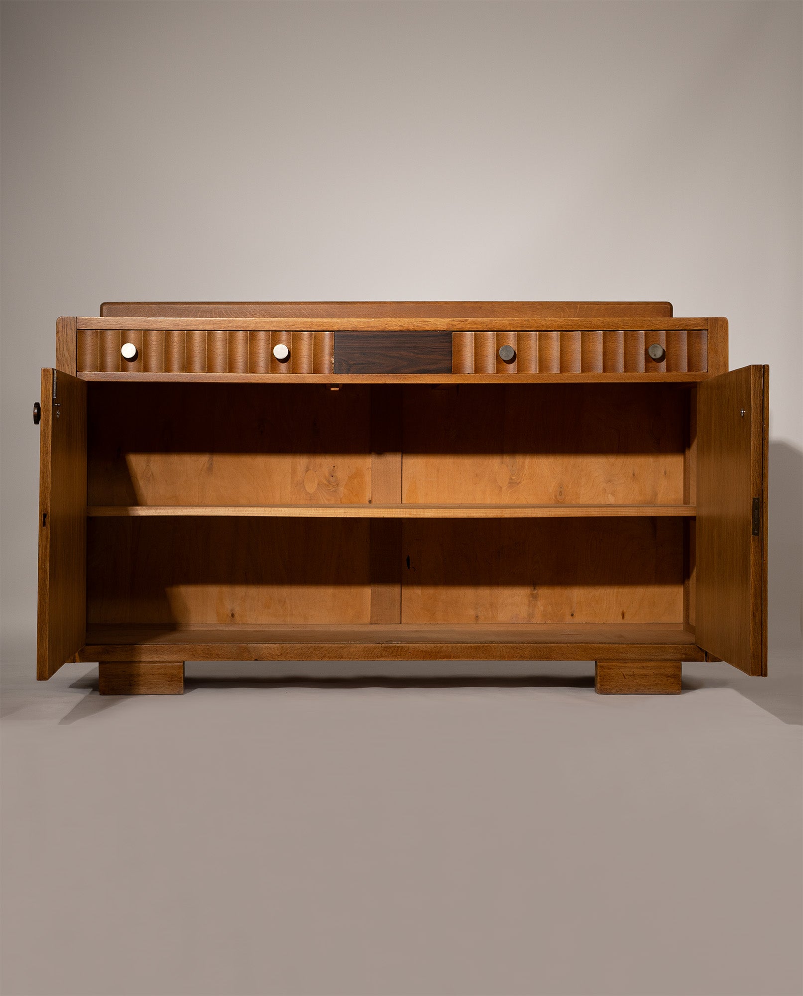 Amsterdam_School_Oak_Sideboard_with_Coromandel_Inlays,_1920-1930