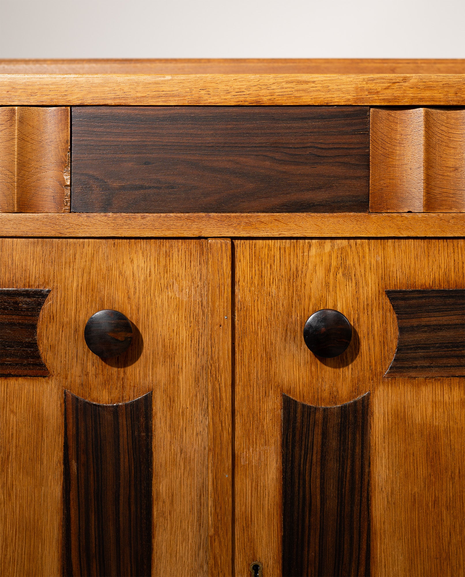 Amsterdam_School_Oak_Sideboard_with_Coromandel_Inlays,_1920-1930