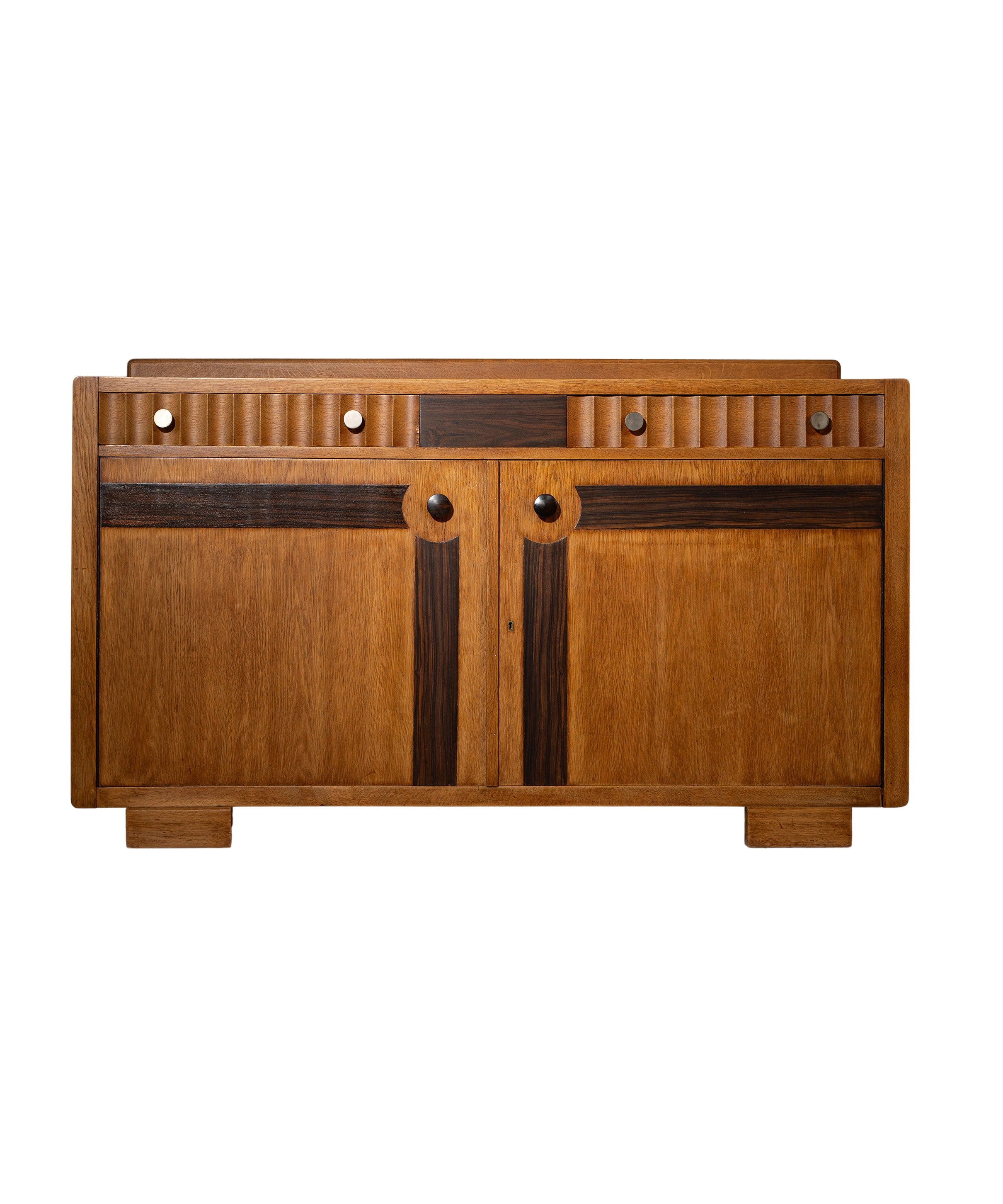 Amsterdam_School_Oak_Sideboard_with_Coromandel_Inlays,_1920-1930