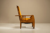 Amsterdam_School_Oak_Reclining_Armchair_with_Ochre_Upholstery