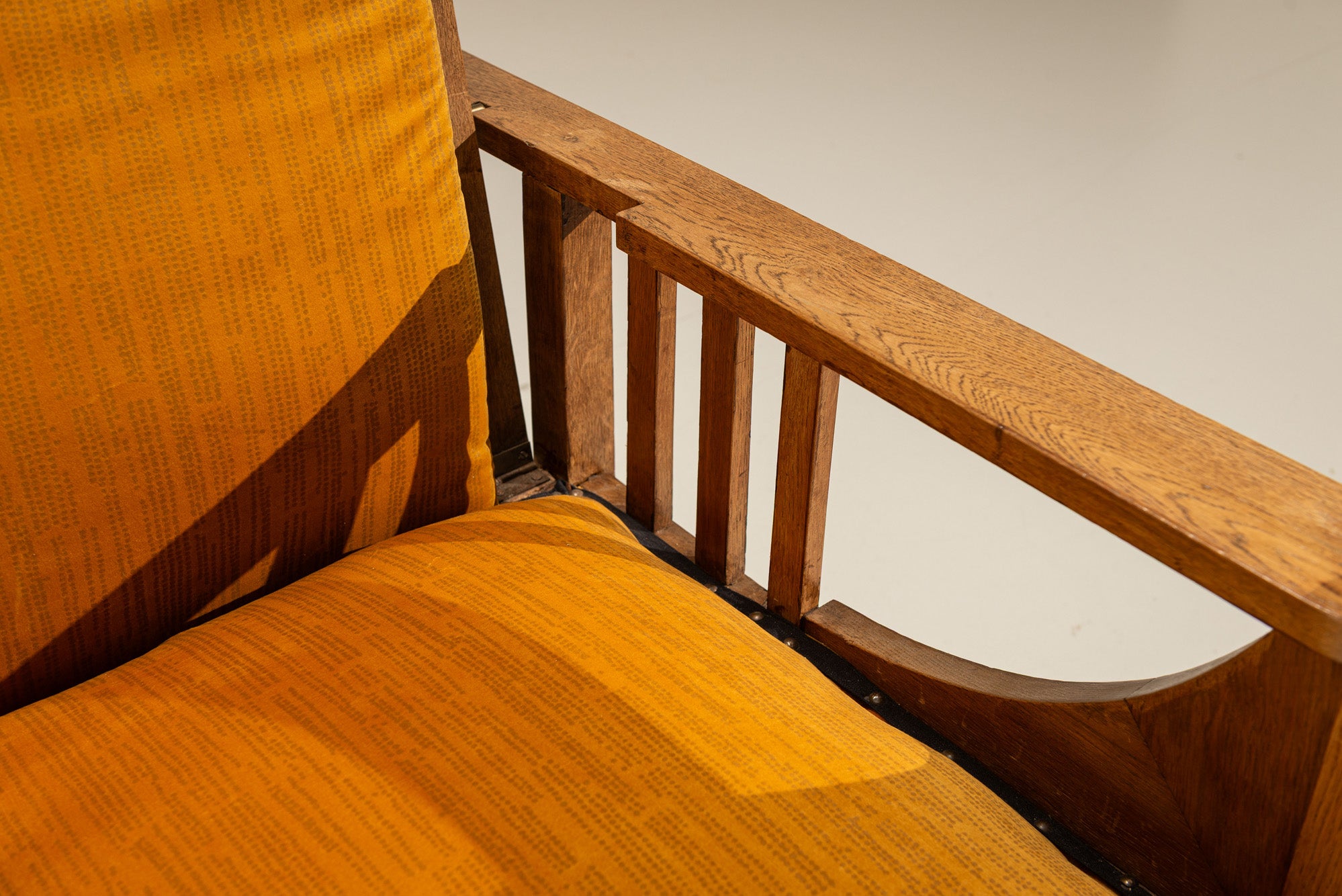 Amsterdam_School_Oak_Reclining_Armchair_with_Ochre_Upholstery