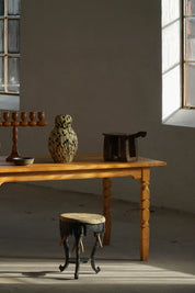 Anglo_Indian_Elephant_Stool_/_Side_Table,_Colonial_Carved_Wood_Design